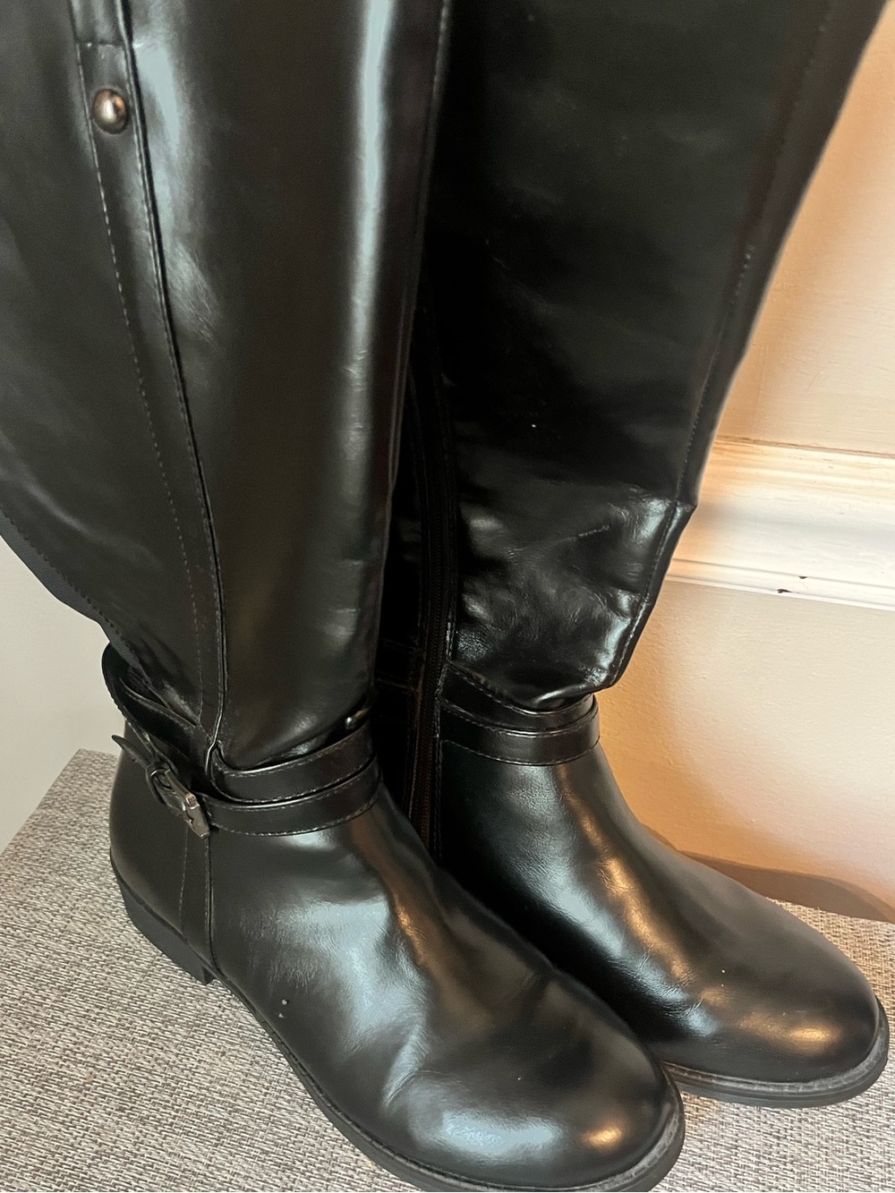 American Eagle Outfitters Black Riding Boots, 7.5